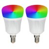 Candal E14 LED RGB 7 Watt 2200-6500 Kelvin 470 Lumen Set van 2 met afstandsbediening