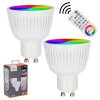 Candal GU10 LED RGB 6,5 Watt 2200-6500 Kelvin 345 Lumen Set van 2 met afstandsbediening