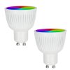 Candal GU10 LED RGB 6,5 Watt 2200-6500 Kelvin 345 Lumen Set van 2 met afstandsbediening