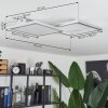 Longos Plafondlamp LED Aluminium, 1-licht, Afstandsbediening