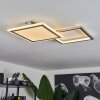 Longos Plafondlamp LED Aluminium, 1-licht, Afstandsbediening