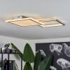 Longos Plafondlamp LED Aluminium, 1-licht, Afstandsbediening
