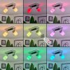 Cerejeiras Plafondlamp LED Chroom, 2-lichts, Afstandsbediening, Kleurwisselaar
