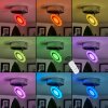 Lucy Plafondlamp LED Chroom, 1-licht, Afstandsbediening, Kleurwisselaar