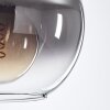 Koyoto  Plafondlamp Glas 20 cm Duidelijk, Rookkleurig, 3-lichts