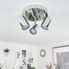 Douarnenez Plafondlamp Chroom, 3-lichts