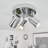 Douarnenez Plafondlamp Chroom, 3-lichts