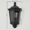 Hongkong Buiten muurverlichting Zwart, 1-licht