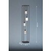 Fischer & Honsel Iska Staande lamp Zwart, 4-lichts