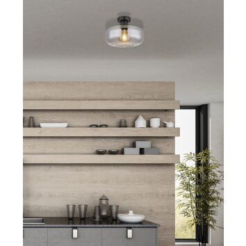 Globo GIUSEPPE Plafondlamp Zwart, 1-licht