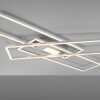 Leuchten-Direkt ASMIN Plafondlamp LED Staal geborsteld, 1-licht, Afstandsbediening