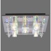 Leuchten-Direkt KEMAL2.0 Plafondlamp LED Staal geborsteld, 68-lichts, Afstandsbediening, Kleurwisselaar