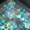 Leuchten-Direkt KEMAL2.0 Plafondlamp LED Staal geborsteld, 68-lichts, Afstandsbediening, Kleurwisselaar