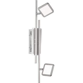 Honsel Plate Plafondlamp LED Nikkel mat, 2-lichts