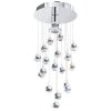 Eglo LUXY Plafondlamp Chroom, Kristaloptiek, 1-licht