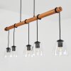 Afurada Hanglamp Natuurlijke kleuren, Zwart, 5-lichts