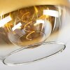 Koyoto  Plafondlamp Glas 25 cm Goud, Duidelijk, 1-licht