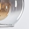 Koyoto  Plafondlamp Glas 25 cm Duidelijk, Rookkleurig, 1-licht