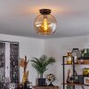 Koyoto  Plafondlamp Glas 25 cm Amber, 1-licht