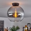 Koyoto  Plafondlamp Glas 30 cm Duidelijk, Rookkleurig, 1-licht