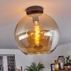 Koyoto  Plafondlamp Glas 30 cm Amber, 1-licht