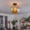 Koyoto  Plafondlamp Glas 30 cm Amber, 1-licht
