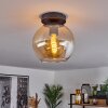 Koyoto  Plafondlamp Glas 20 cm Amber, 1-licht