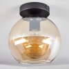 Koyoto  Plafondlamp Glas 20 cm Amber, 1-licht