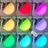 Sanchequias Muurlamp LED Chroom, 1-licht, Afstandsbediening, Kleurwisselaar