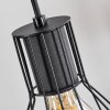 Bardhaman Hanglamp Natuurlijke kleuren, Zwart, 4-lichts