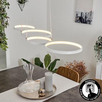 Kermoguen Hanglamp LED Wit, 1-licht