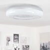 iDual Daphnis Plafondlamp LED Zilver, Wit, 1-licht, Afstandsbediening, Kleurwisselaar