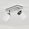iDual Citrine Plafondlamp LED Chroom, 2-lichts, Afstandsbediening, Kleurwisselaar