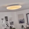 iDual Chloe Plafondlamp LED Zilver, Wit, 1-licht, Afstandsbediening, Kleurwisselaar