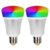 iDual E27 LED RGB 11 Watt 2200-6500 Kelvin 806 Lumen Set van 2 met afstandsbediening