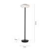 Paul Neuhaus Q-ETIENNE Staande lamp LED Zwart, 1-licht, Afstandsbediening