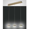 Fabas Luce Dunk Hanglamp LED Messing, 3-lichts