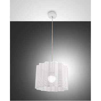 Fabas Luce Glicine Hanglamp Wit, 1-licht