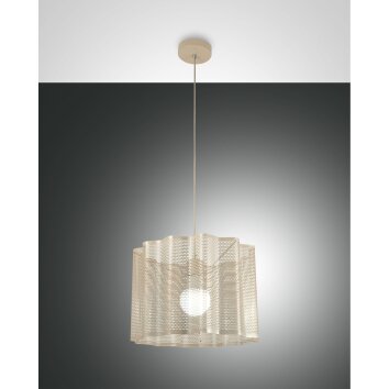 Fabas Luce Glicine Hanglamp Goud, 1-licht