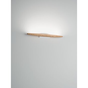 Fabas Luce Ribot Muurlamp LED Natuurlijke kleuren, Wit, 1-licht