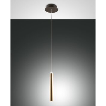 Fabas Luce Prado Hanglamp LED Goud, Zwart, 1-licht
