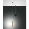 Fabas Luce Prado Hanglamp LED Messing, Zwart, 1-licht