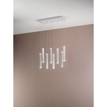 Fabas Luce Prado Hanglamp LED Wit, 8-lichts