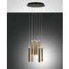 Fabas Luce Prado Hanglamp LED Goud, Zwart, 8-lichts