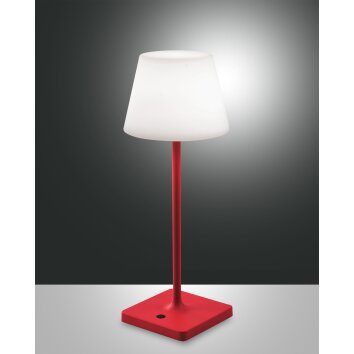 Fabas Luce Adam Tafellamp voor buiten LED Red, 1-licht