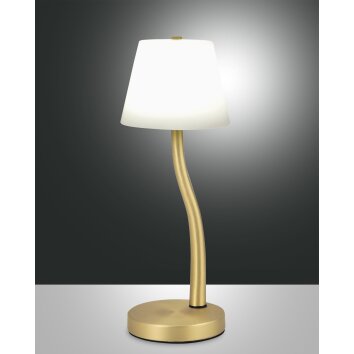 Fabas Luce Ibla Tafellamp LED Messing, 1-licht