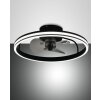 Fabas Luce Relais plafondventilator LED Zwart, 1-licht