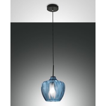 Fabas Luce Gallura Hanglamp Zwart, 1-licht