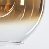 Koyoto  Hanger Glas 15 cm, 20 cm, 25 cm Goud, Duidelijk, 3-lichts