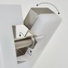 Bobeiro Muurlamp LED Nikkel mat, 1-licht